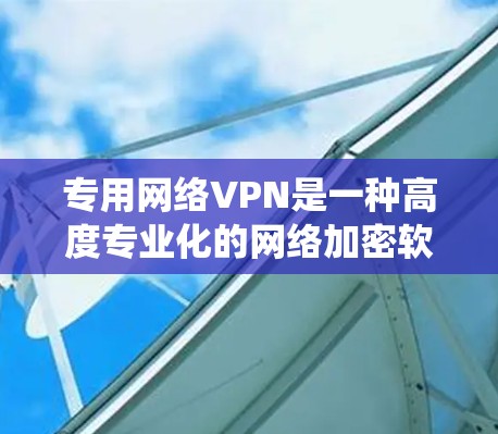 专用网络VPN是一种高度专业化的网络加密软件,专为用户设计,旨在提供安全、高效和灵活的网络连接管理。以下是对专用网络VPN的系统总结