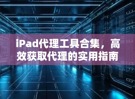 iPad代理工具合集,高效获取代理的实用指南