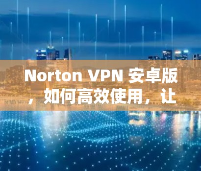 Norton VPN 安卓版，如何高效使用，让数据流量最大化？