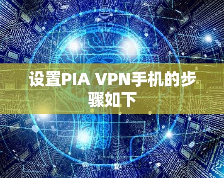 设置PIA VPN手机的步骤如下